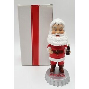Coca-Cola‎ Santa Bobblehead Hardees 2002 Collectible Figurine With Box EXC